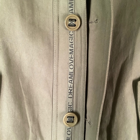 RAMY BROOK Sequin Utility Jacket Celia Grunge Streetwear Oversized Army Green S - Picture 8 of 16